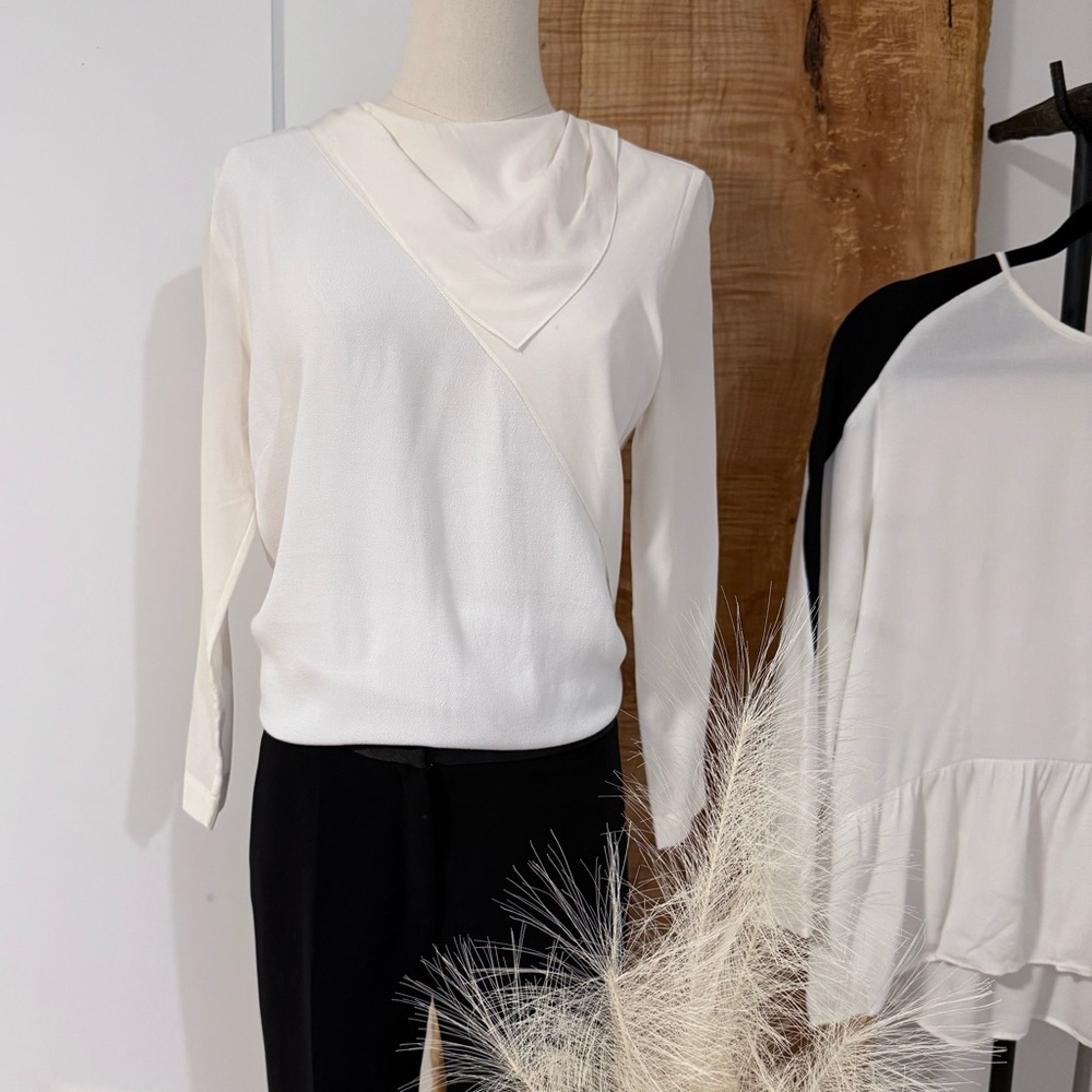 Sandro White Blouse